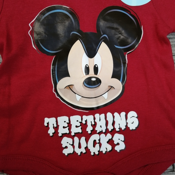 Mickey Mouse Disney Baby Onesie and Hat Set - Picture 6 of 7